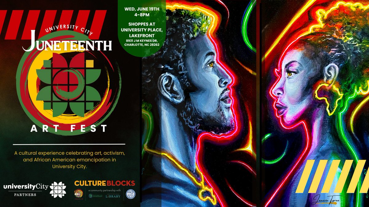 Join Sickle Cell Partners of the Carolinas at the 1st annual Juneteenth Celebration @ University Place on 6/19. Visit our table to learn more about sickle cell disease, a hereditary illness.