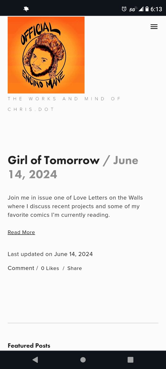 EncinoManePub's tweet photo. From comic reviews to project updates, check out our first issue of Love Letters on the Walls! 

A comic book newsletter from the eyes of an old head!

https://t.co/ts0mkcnFMW

#indiecomics
#newsletter
#comics
#portofolios2024
#CHECKTHISOUT https://t.co/PXjPvFgrWO