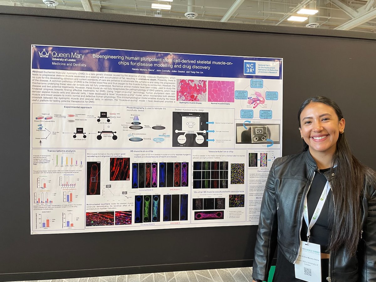 yungyaolin's tweet image. What an inspiring 2024 @MPSWorldSummit!
Super proud of my student @NaMoSi25 presenting her research, funded by @NC3Rs.
I presented work from former student Dr @anna_kowala, funded by @Barts_Charity.
Thank you!🤗🙏 🎉
#MicroPhysiologicalSystem
@blizard_inst
@QMULBartsTheLon
@QMUL