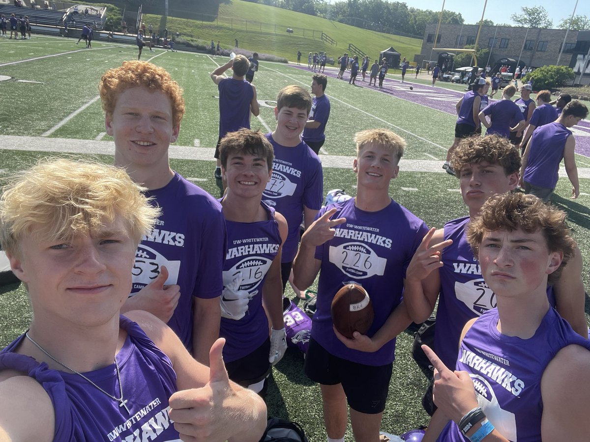 Brett Kitzmiller (@kitzmillerbrett) on Twitter photo Had a great time developing fundamentals and talking with all of the coaches at the Warhawk Football Mega Camp at Perkins Stadium.
<a href="/CoachRindahl/">Jace Rindahl</a> #WarhawkCamps #UWWhitewater @TYaeggi_UWStout <a href="/Jmar56/">Jake Marshall</a> <a href="/mclaganTITANS/">Matt McLagan || Coach Mac</a> <a href="/ElkhornFB1HERD/">Elkhorn Football Team Page</a> <a href="/EAHSElks/">Elkhorn Athletics & Activities</a> Had a great time developing fundamentals and talking with all of the coaches at the Warhawk Football Mega Camp at Perkins Stadium.
<a href="/CoachRindahl/">Jace Rindahl</a> #WarhawkCamps #UWWhitewater @TYaeggi_UWStout <a href="/Jmar56/">Jake Marshall</a> <a href="/mclaganTITANS/">Matt McLagan || Coach Mac</a> <a href="/ElkhornFB1HERD/">Elkhorn Football Team Page</a> <a href="/EAHSElks/">Elkhorn Athletics & Activities</a>
