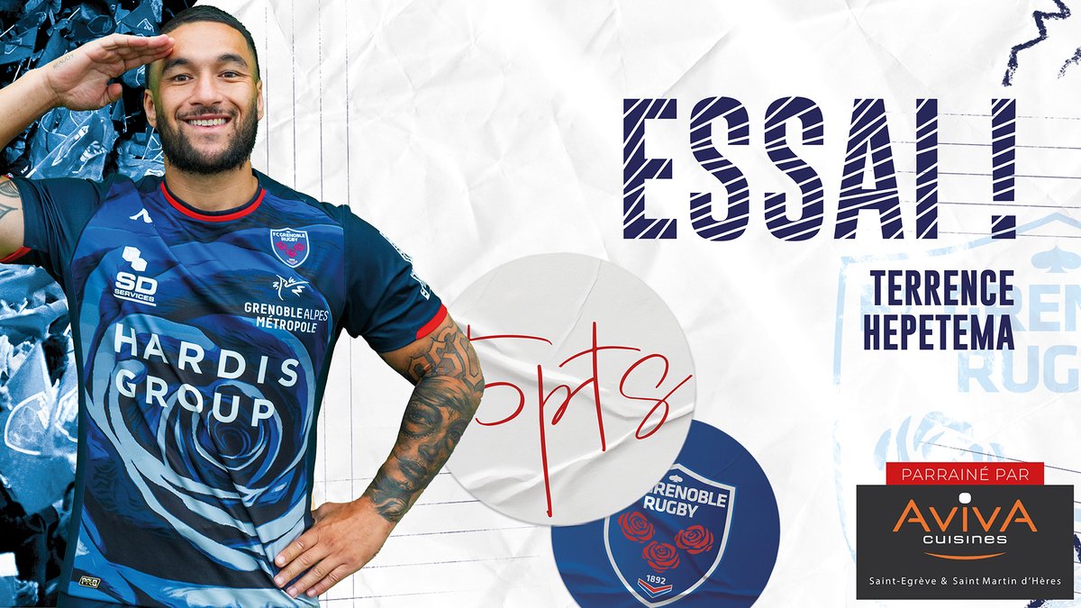 Essai !! De Terrence Hepetema !! 
🔴🔵 FCG 18 - 14 MHR ⚪️🔵
#TOP14AccessMatch #ForceetFierté #AllezFCG 🔴🔵
