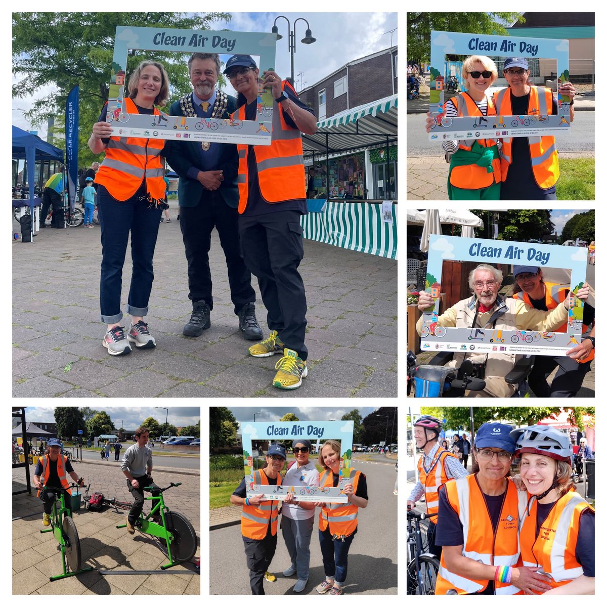 Clean Air Day event in Kenilworth...sun was out, people were out, lots of children, adults, couples, families, individuals...all enjoying a mile of traffic free space to play, wheel, scoot, walk and ride. The faces, smiles, laughter and overall happiness...priceless.

Thank you!!