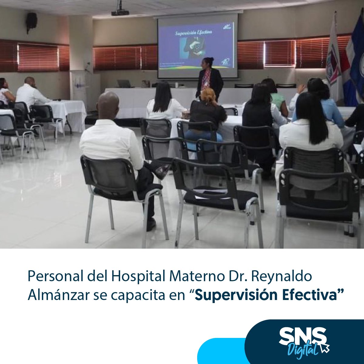 El  Hospital Materno Dr. Reynaldo Almanzar <a href="/HMDRARD/">Hospital Materno Dr. Reynaldo Almánzar</a>, a través de la Dirección de Recursos Humanos y en coordinación con el <a href="/InfotepRD/">Instituto Nacional Formación Técnico Profesional</a>, ofreció el curso-taller: “Supervisión Efectiva”, dirigido a encargados y supervisores de las distintas áreas el hospital.

#SNSRD