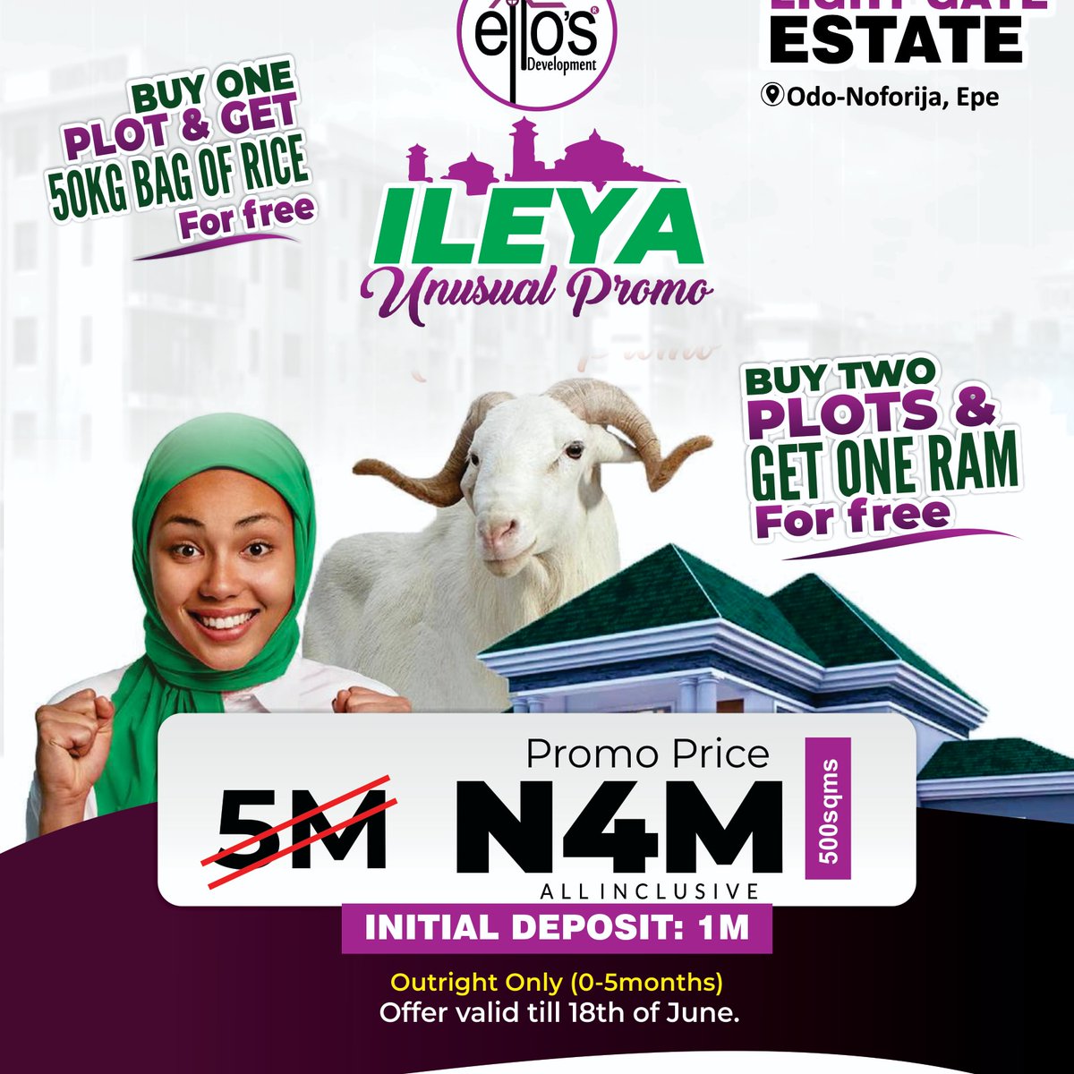 Welcome to LIGHT GATE ESTATE

It offers freehold plots in prime location in Epe, Situated directly behind Lagos State University of Education and the Lagos Agricultural Institute, it provides an excellent opportunity to invest in an area surrounded by educational institutes.
