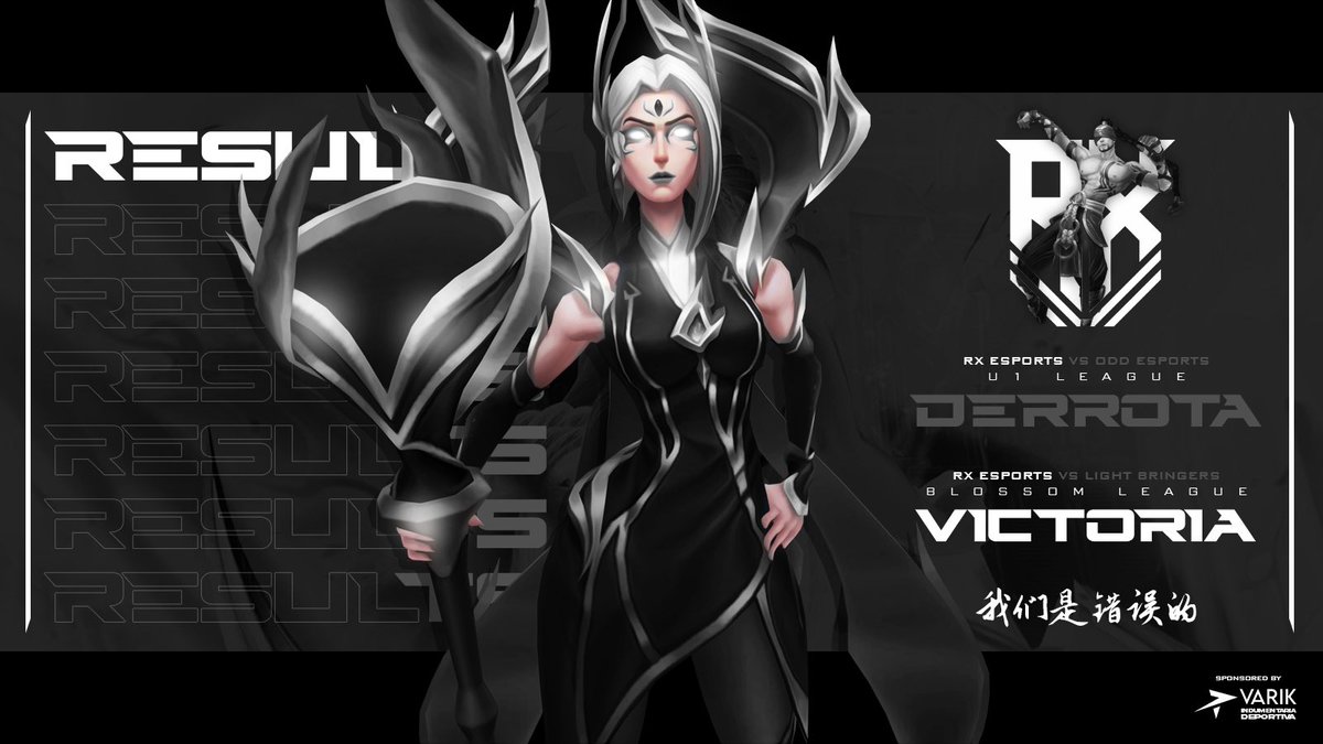 Resultados del fin de semana ⚡️

Nos despedimos de la <a href="/U1GamingOficial/">U1 Gaming</a> vs <a href="/odd_mx/">ODD eSports❗️</a> , felicitaciones a ellos pero esto no se va a quedar así, nos encontraremos pronto 👀

Por otro lado , logramos la win en la <a href="/BlossomLeague/">Blossom League</a> después de un comienzo con el pie izquierdo, siempre