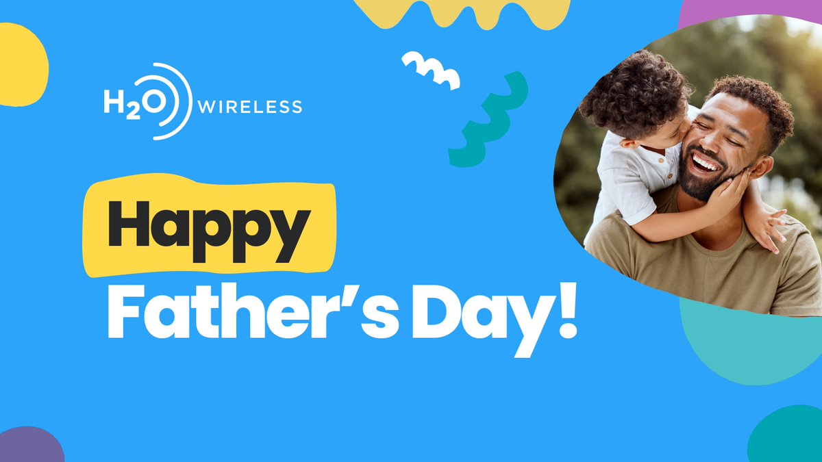 H2OWireless's tweet image. Today we celebrate all Fathers! Whether biological, familial, or just those who guide others through life, H2O Wireless knows that there are many different kinds of Dads out there. Hoping your day is as special as you are! 💙

#H2OWireless #FathersDay