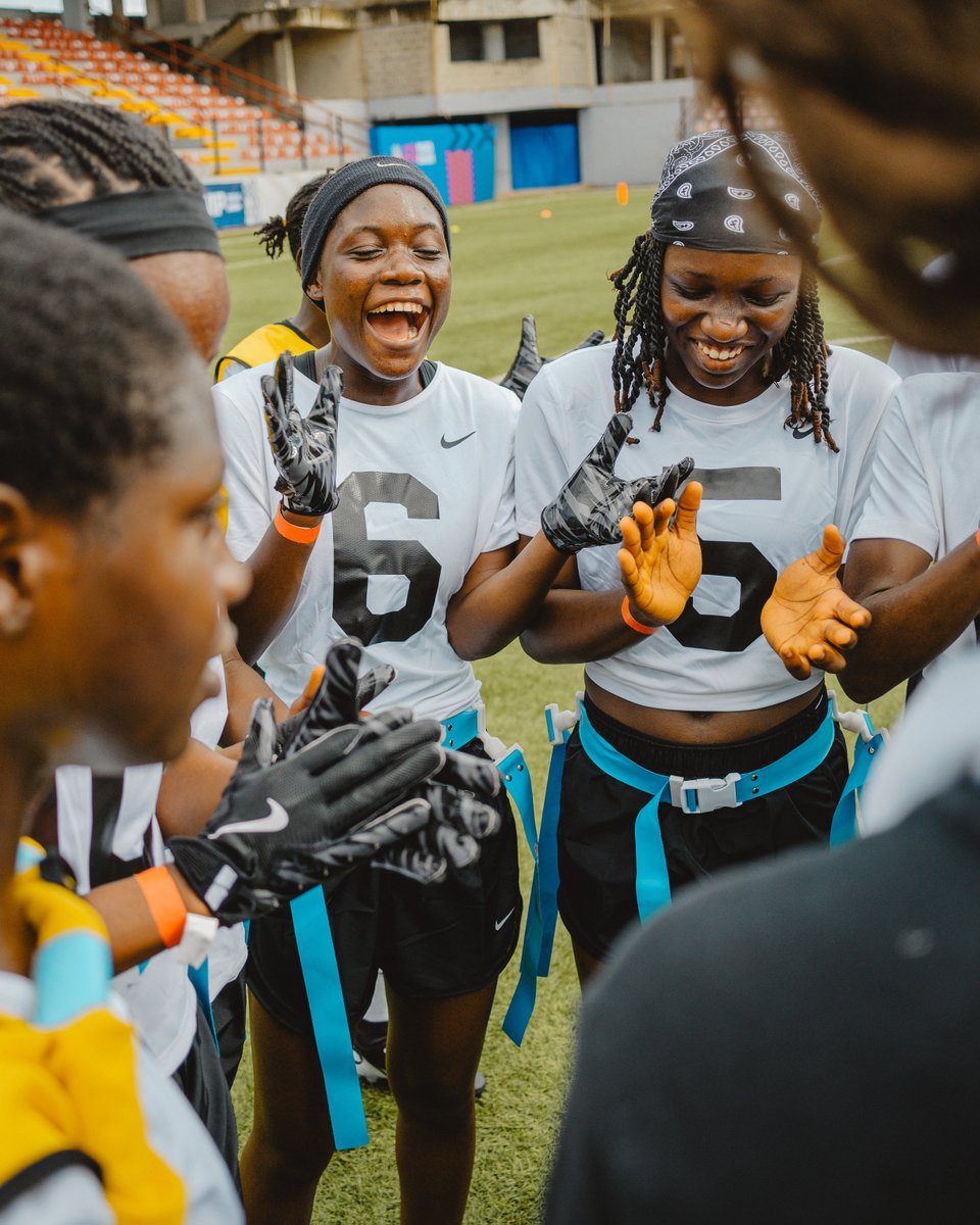 NFLAfrica's tweet photo. This weekend featured a first-of-its-kind women's flag football workout, offering talented African female players the chance to hone their skills

#NFLAfricaCamp @NFLFootballOps @nflplayfootball https://t.co/VW6CZ5JJCp