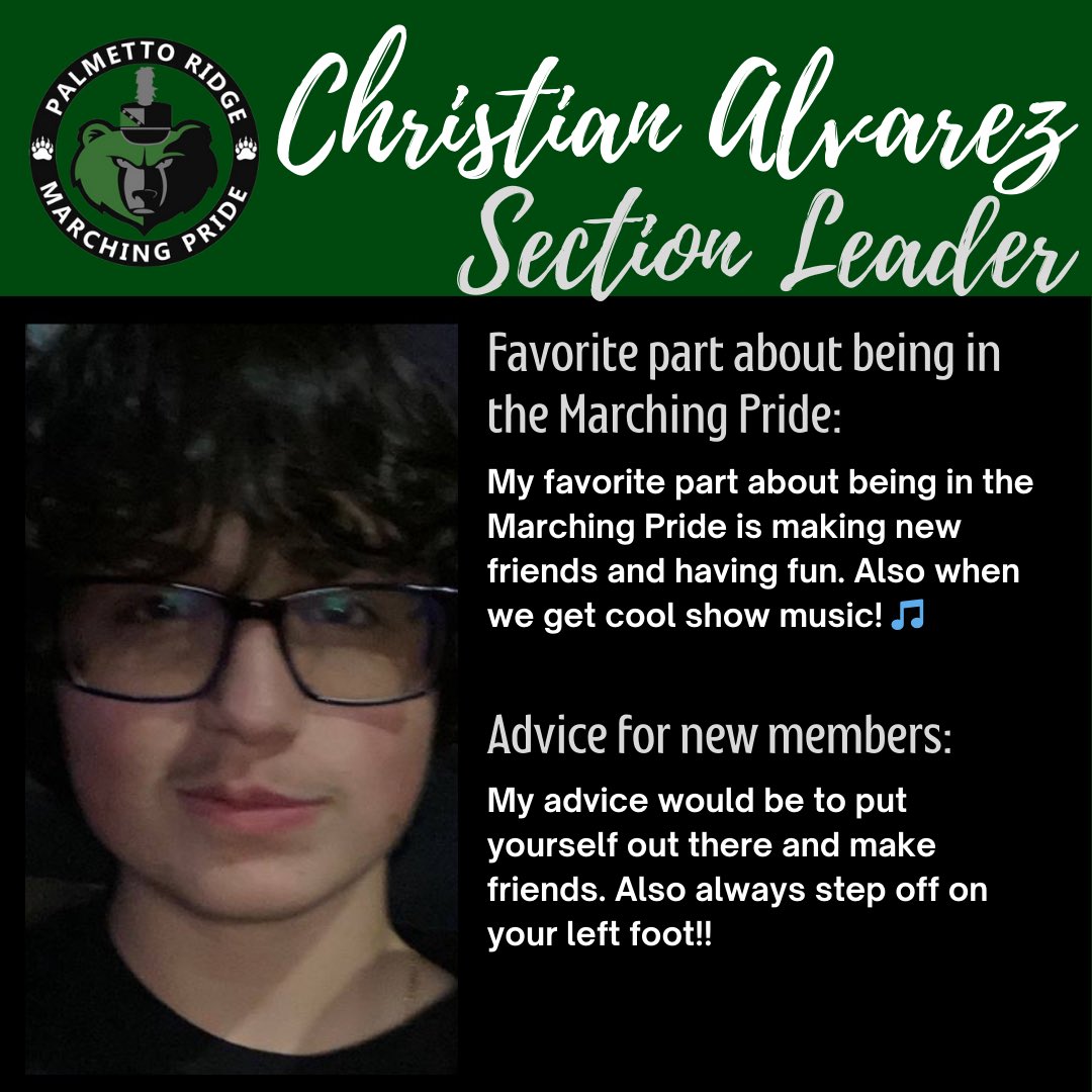 2024 Marching Pride Officer Spotlight: Ava Strom and Christian Alvarez