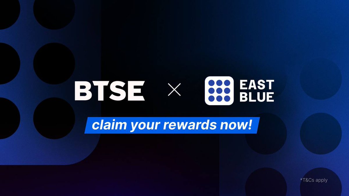 📢 Calling all EAST crew!

To celebrate our partnership with <a href="/BTSE_Official/">BTSE</a>, we are excited to launch an exclusive referral campaign for our community! 🎉  

Join our thriving EAST Alliance and complete missions to claim up to 20 BTSE cash in rewards! 🔥 Read on to learn more 🧵