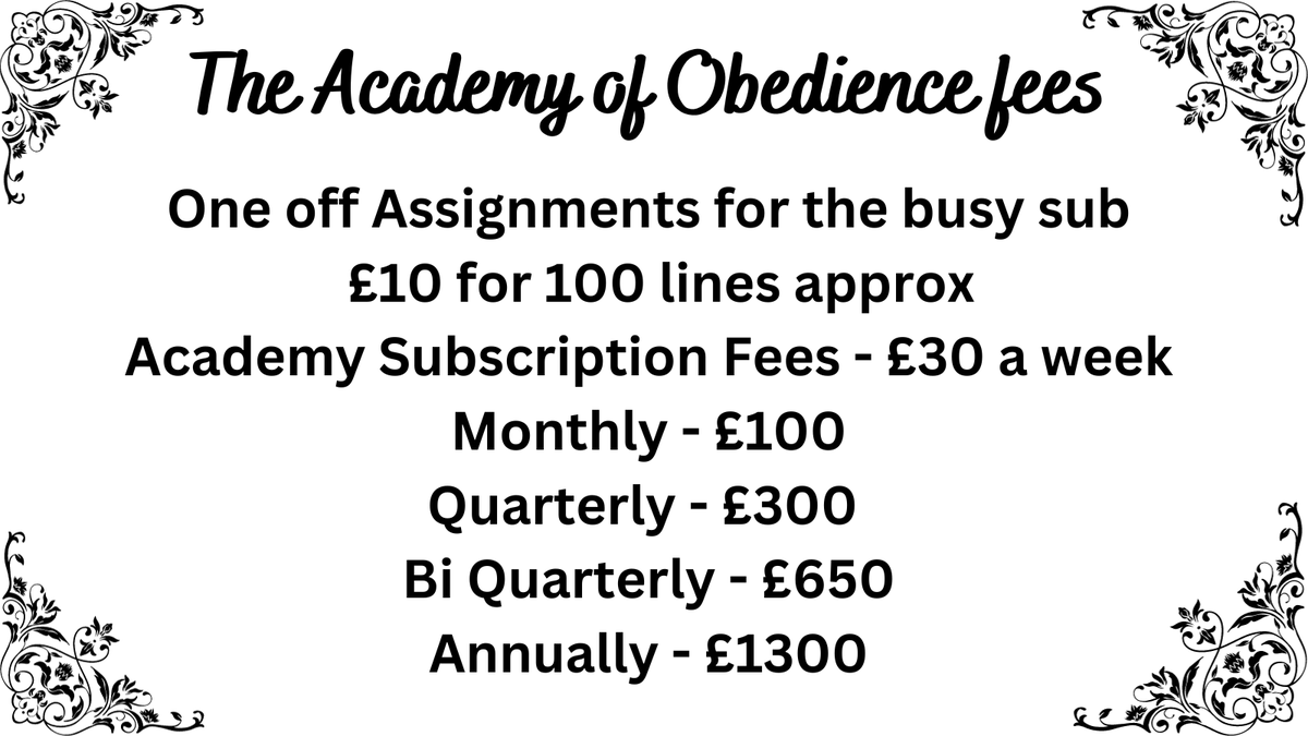 The Academy of Obedience tweet media