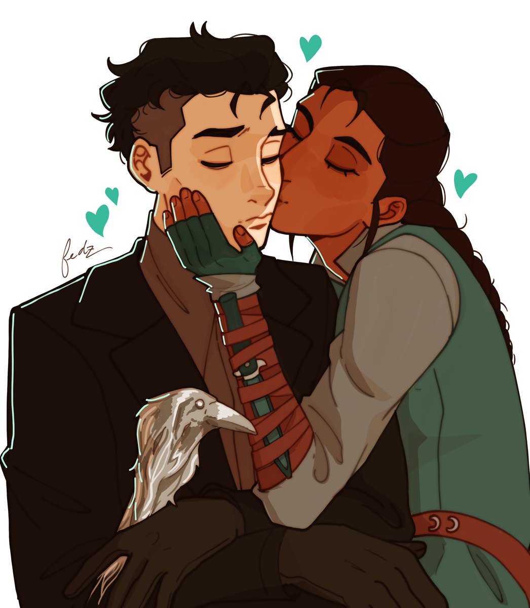 fedzz_z's tweet photo. peace and kisses on the cheek cause that’s what they deserve🤲🏻
#kanej #sixofcrows https://t.co/pJsUgpu5tw