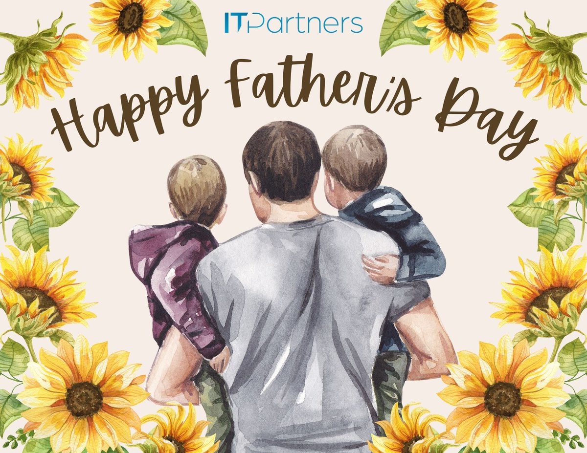 IT_Partners_'s tweet photo. We're blessed to have to all of the great fathers and father figures in our lives! “A father is neither an anchor to hold us back nor a sail to take us there, but a guiding light whose love shows us the way.”--Unknown. Happy Father's Day! https://t.co/wV1igclt0N