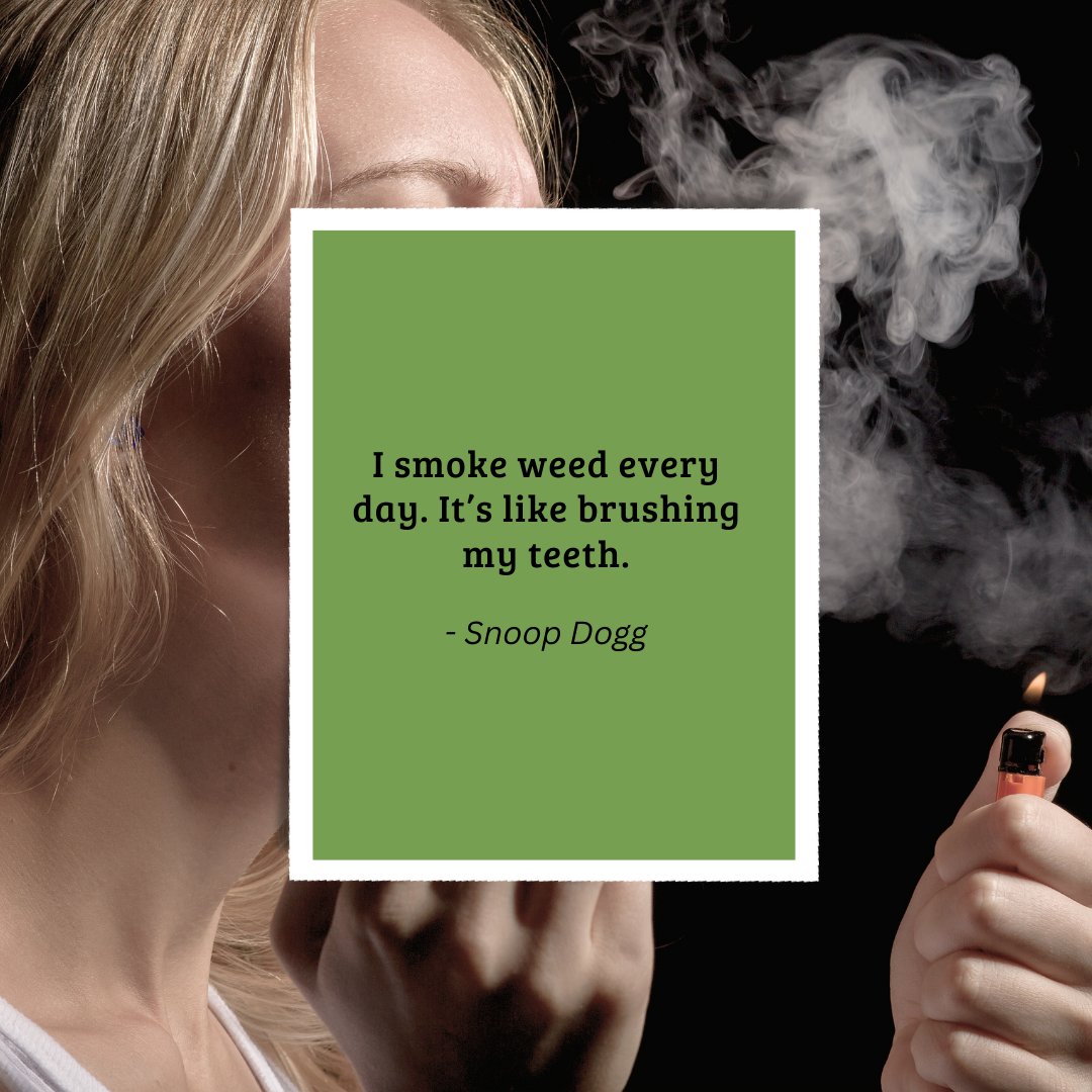 TheCannabisCom5's tweet image. 😏 Anyone else? 🌿🖤

#quoteoftheday #snoopdogg #funquote #dailyhabit #lifestylequotes #relatable #inspirationalquote #quotestoliveby #dailyinspiration #famousquotes