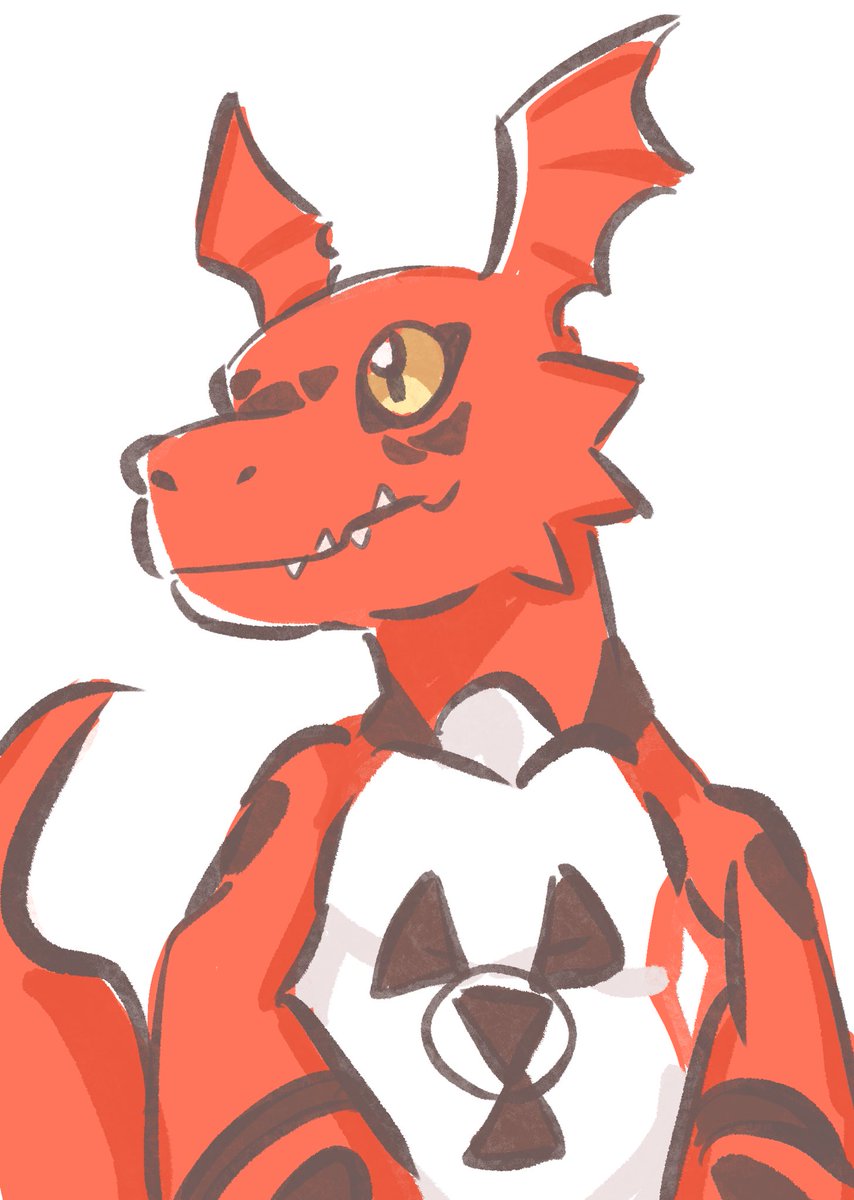 Anytime I'm asked which my favorite digimon is, I don't know what to answer but if I'm being honest it's really just this guy