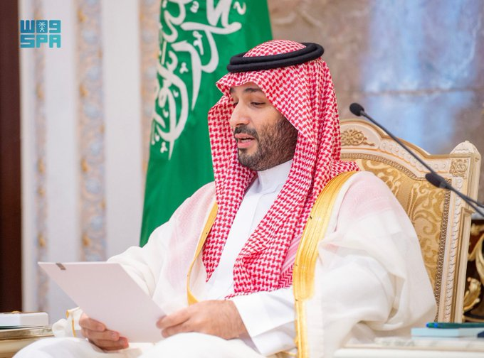KSASociety's tweet photo. سمو ولي العهد:

يسرنا نيابة عن سيدي، خادم الحرمين الشريفين الملك سلمان بن عبدالعزيز آل سعود ـ حفظه الله ـ ، أن نهنئكم وجميع المسلمين بعيد الأضحى المبارك، ونسأل الله أن يتقبل من الجميع صالح الأعمال، وأن يعيده علينا جميعاً بالخير والأمن والازدهار. https://t.co/xZFyi6FCQR