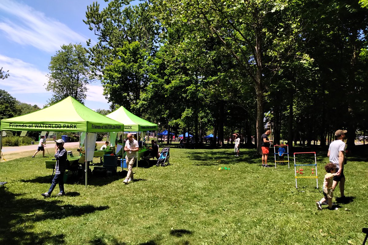 Come on down to #WaterlooPark for the Summer Start to the park.  Live music, games, crafts and exhibits until 3pm.