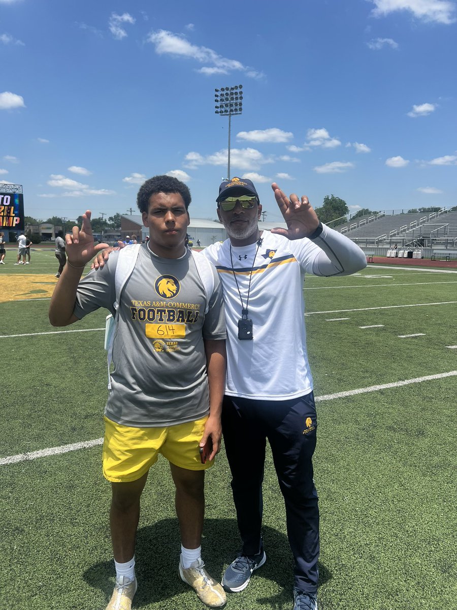 <a href="/JackInTheBox58/">Jack Tyler</a> I had an amazing time yesterday <a href="/Lions_FB/">East Texas A&M Football</a> camp!  I look forward to getting with <a href="/geoff_terry/">Coach Geoff Terry</a> this fall!! <a href="/Heightsfootbal3/">Heightsfootballofficial</a> <a href="/cwrighten24/">Christopher Wrighten</a> <a href="/kwrighten04/">katrina</a> <a href="/ps_jones72/">Coach Pat</a> <a href="/KelmKy/">CoachKelmAHHS🤘🏼</a> @DZaubi