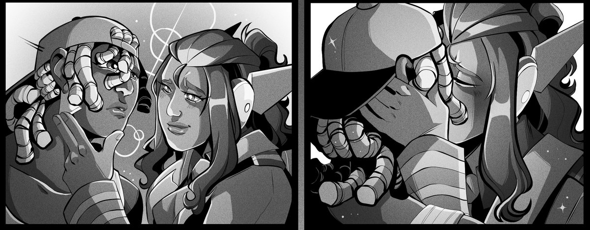 utterlykingly's tweet image. In honor of Pride Month AND @OneShotBooks  Dream.exe getting funded, here are my two leading ladies who I love dearly