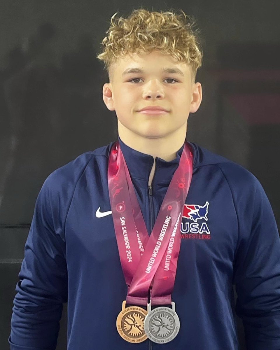 Justus Heeg double U15 Pan Am Medalist.  2nd in Greco, 3rd in Freestyle.  Outstanding!