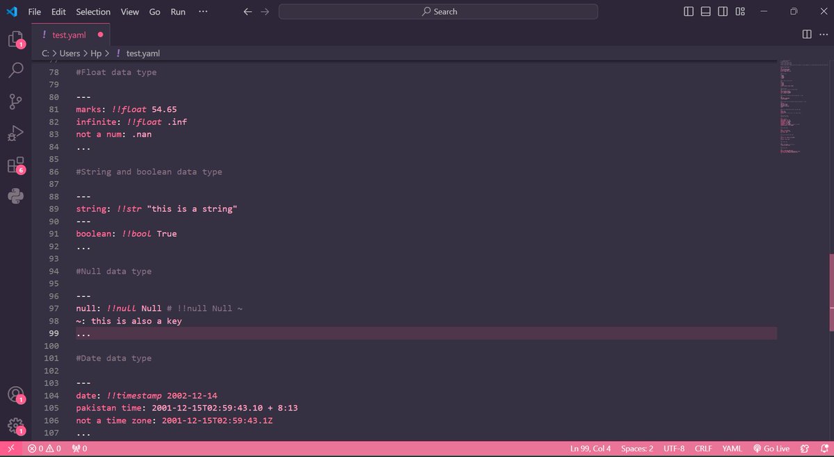 ShivangiSh91166's tweet image. #LSPPDay16
I dived deeper into YAML! Learned about key-value pairs, lists, data types, and more. YAML’s human-readable format is perfect for configuration files and data serialization. #DevOpsLearning #YAML #60DaysOfLearning #LearningWithLeapfrog #LSPPDM1 📚