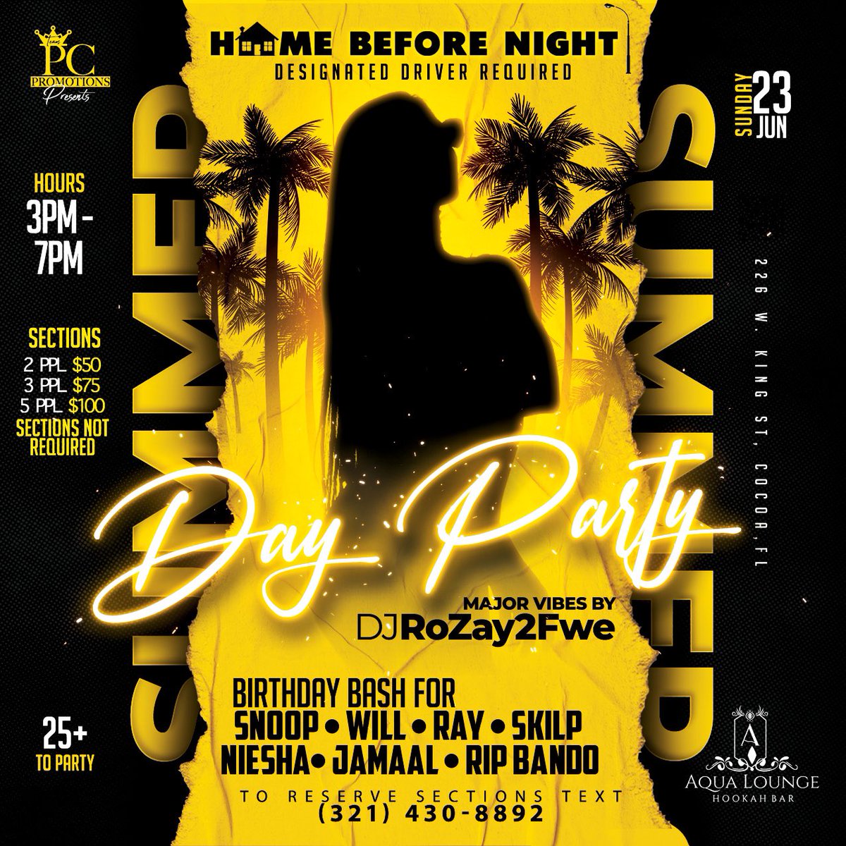 Have a week left. If you going reserve a section do it ASAP have limited sections left. At the Door it’s $15 It’s going be a movie. H🏠ME Before Night