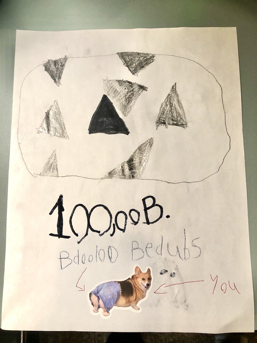 BdoubleO100's tweet image. I actually can’t believe it! But I somehow hit 100,00 billions subs and got this custom YouTube play button on Father’s Day!