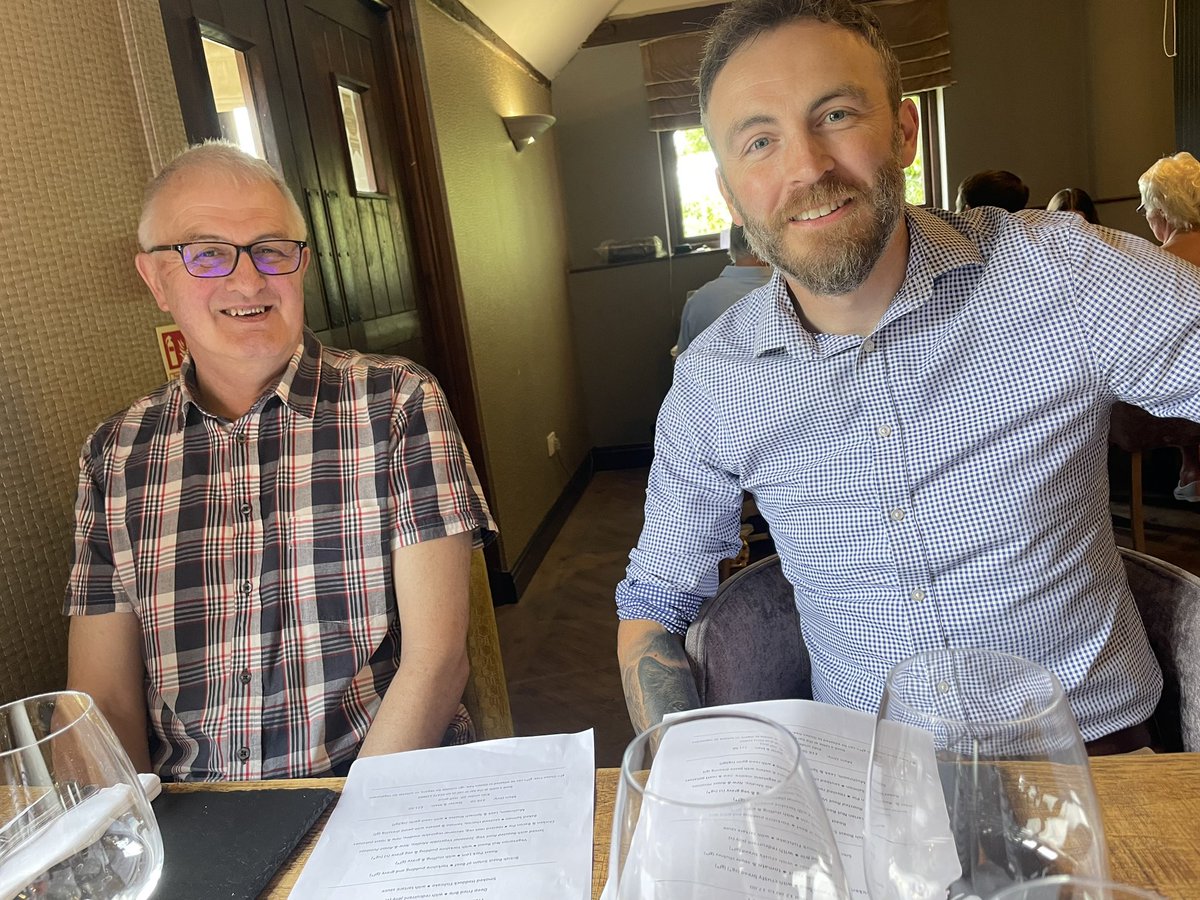 paulhevolve's tweet image. Cracking #fathersday. Thanks to mine for the @RealHawkstone lager, cards and ‘Britain According to Kaleb’ book. Lovely Sunday lunch at the @hallfarmhotel with the old man. @JeremyClarkson.