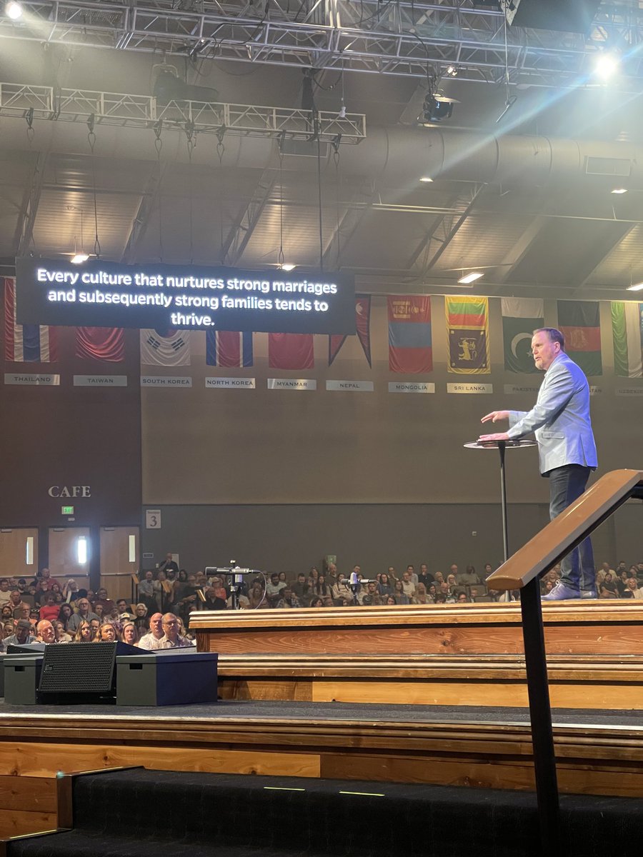 “Every culture that nurtures strong marriages and subsequently strong families tends to thrive.” ⁦<a href="/pastorbrady/">Brady Boyd</a>⁩ Welcome back!!! 🤗