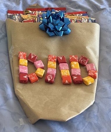 Moms get #flowers. I got a bouquet of #candies #creativity Happy #FathersDay