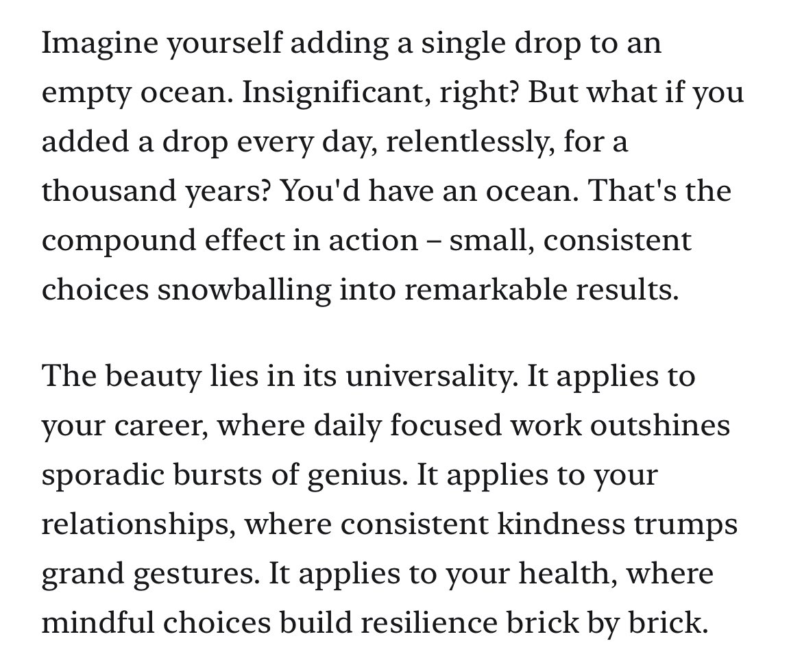 anshu23k's tweet image. Compounding creates an invisible momentum; small wins and big results. #musing #selfnotes #life