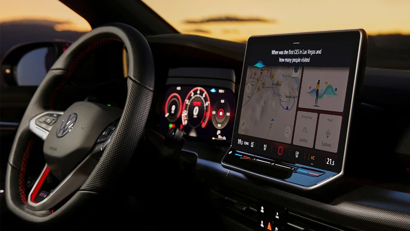 i_gens's tweet photo. VOLKSWAGEN AÑADIRÁ INTELIGENCIA ARTIFICIAL A SUS PANTALLAS CON CHAT GPT https://t.co/o44ok5dYrZ