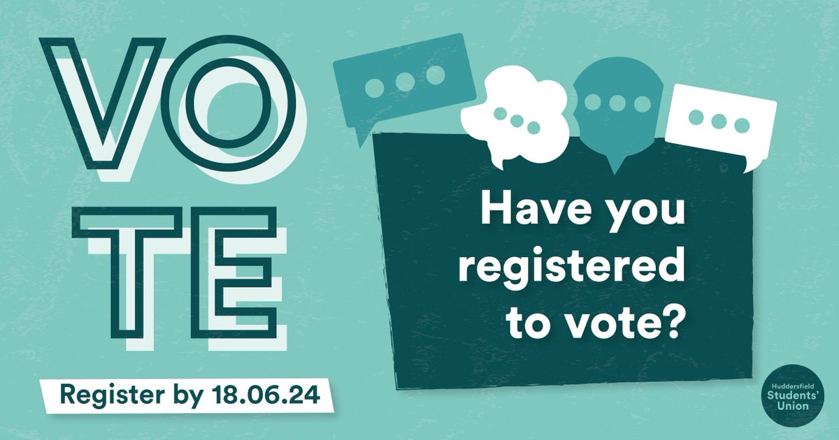 If you can't make it to the polls, register for a postal vote. Don't forget to register at both your term-time and home address if needed. If you're away on Election Day, set up a proxy vote to make sure your voice counts.

Don't miss out – register now: gov.uk/register-to-vo…