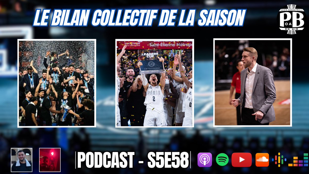 S5E58 : Le bilan collectif de la saison du Paris Basketball

Après deux titres et une finale, l’heure est au bilan de l’exercice 2023/2024 tonitruant des hommes de Tuomas Iisalo 📊

👉 youtu.be/2VXRNDMDKjw?si… 👈