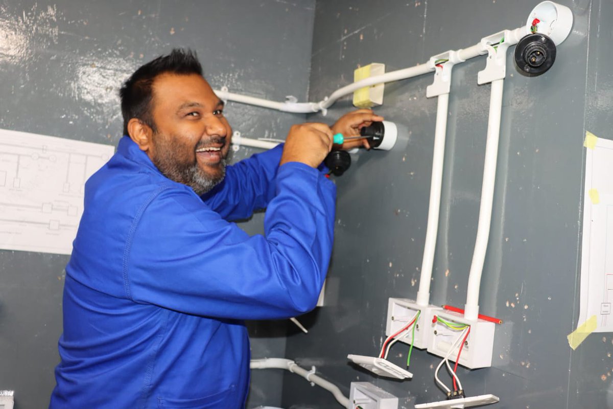 DBE_SA's tweet image. From electrical wiring to bricklaying, the trainees were exposed to most of the focus areas of the occupational stream.
#ThreeStreamModel