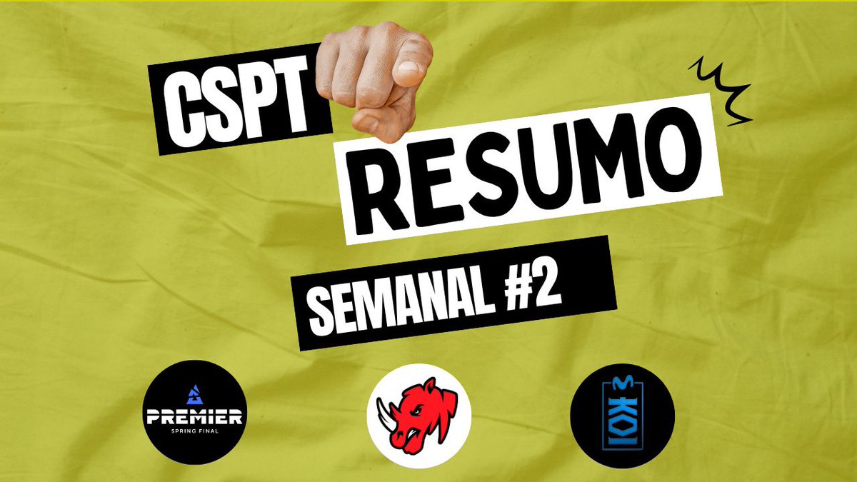 Os <a href="/sawggofficial/">SAW</a> tiveram na BLAST, tivemos <a href="/RhynoEsports_/">Rhyno Esports</a> na RES..

Todas as noticias desta semana já está disponível no Youtube: youtu.be/WqIzOqFDR4c