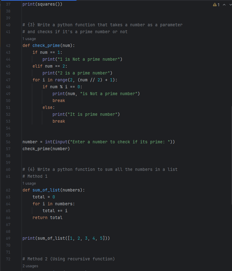 pratham_kshk's tweet photo. 🌟Day 8 of My Python Journey!🌟
Today's focus:
-Functions
-Lambda functions
-Global keyword
-Recursion
Solved some function-based questions. More updates coming soon! 🧠💻 #PythonLearning #CodingJourney #DailyProgress #LearnInPublic https://t.co/46gIN7vFrL