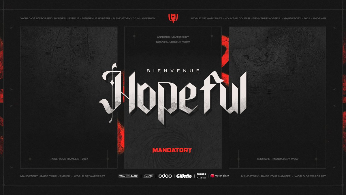 🇫🇷 Un nouveau compétiteur arrive! Nous sommes heureux d'annoncer l'arrivée de <a href="/Hopefulqt/">Hopeful</a> dans notre équipe World Of Warcraft!

🇬🇧A new competitor has arrived! We're pleased to announce that <a href="/Hopefulqt/">Hopeful</a> has joined our World Of Warcraft team!

#MDRWIN #RaiseYourHammer 🟥🔨