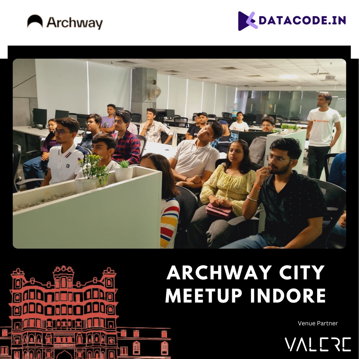 Datacode.in (@datacode_in) on Twitter photo This weekend, we teamed up with <a href="/archwayHQ/">Archway ๐ </a> to host their city meetup in Indore, and it was an incredible experience! ๐ Such a great event and a fantastic collaboration. Huge thanks to Valere Labs for providing an amazing venue! Looking forward to more collaborations like this. This weekend, we teamed up with <a href="/archwayHQ/">Archway ๐ </a> to host their city meetup in Indore, and it was an incredible experience! ๐ Such a great event and a fantastic collaboration. Huge thanks to Valere Labs for providing an amazing venue! Looking forward to more collaborations like this.
