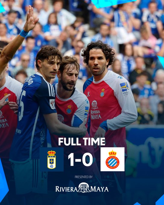 La eliminatoria dura 180 minutos y espero que remontemos, pero creo que deberían subir a primera los dos... lo del Oviedo es excepcional. 

#RealOviedoEspanyol #RCD