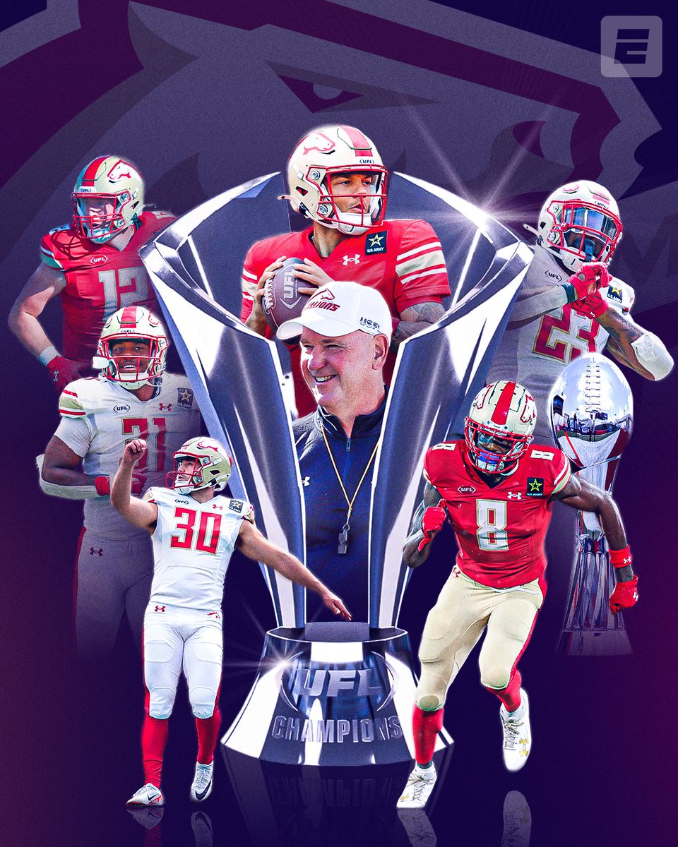 ESPN (@espn) on Twitter photo THE BIRMINGHAM STALLIONS SHUT OUT THE SAN ANTONIO BRAHMAS TO BECOME UFL CHAMPIONS ๐
<a href="/USFLStallions/">B2B2B CHAMPION STALLIONS ๐๐๐</a> | <a href="/TheUFL/">United Football League</a> THE BIRMINGHAM STALLIONS SHUT OUT THE SAN ANTONIO BRAHMAS TO BECOME UFL CHAMPIONS ๐
<a href="/USFLStallions/">B2B2B CHAMPION STALLIONS ๐๐๐</a> | <a href="/TheUFL/">United Football League</a>