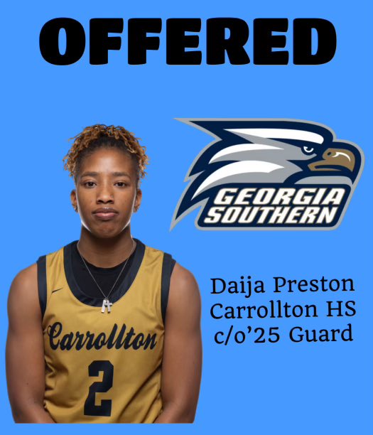 It’s an honor and blessing to receive a scholarship offer from <a href="/CoachHanaHaden/">𝐇𝐚𝐧𝐚 𝐇𝐚𝐝𝐞𝐧</a> and <a href="/GSAthletics_WBB/">Georgia Southern Women’s Basketball</a> today. I appreciate you taking the time to watch my @hoopstrojans teammates and I compete. <a href="/girlsgbcalive/">GBCA Girls Live Event</a> 
@kylesandy
@wbbgems
@insiderexposure
#LeaveIt
#6Cs
 #GoldBlooded