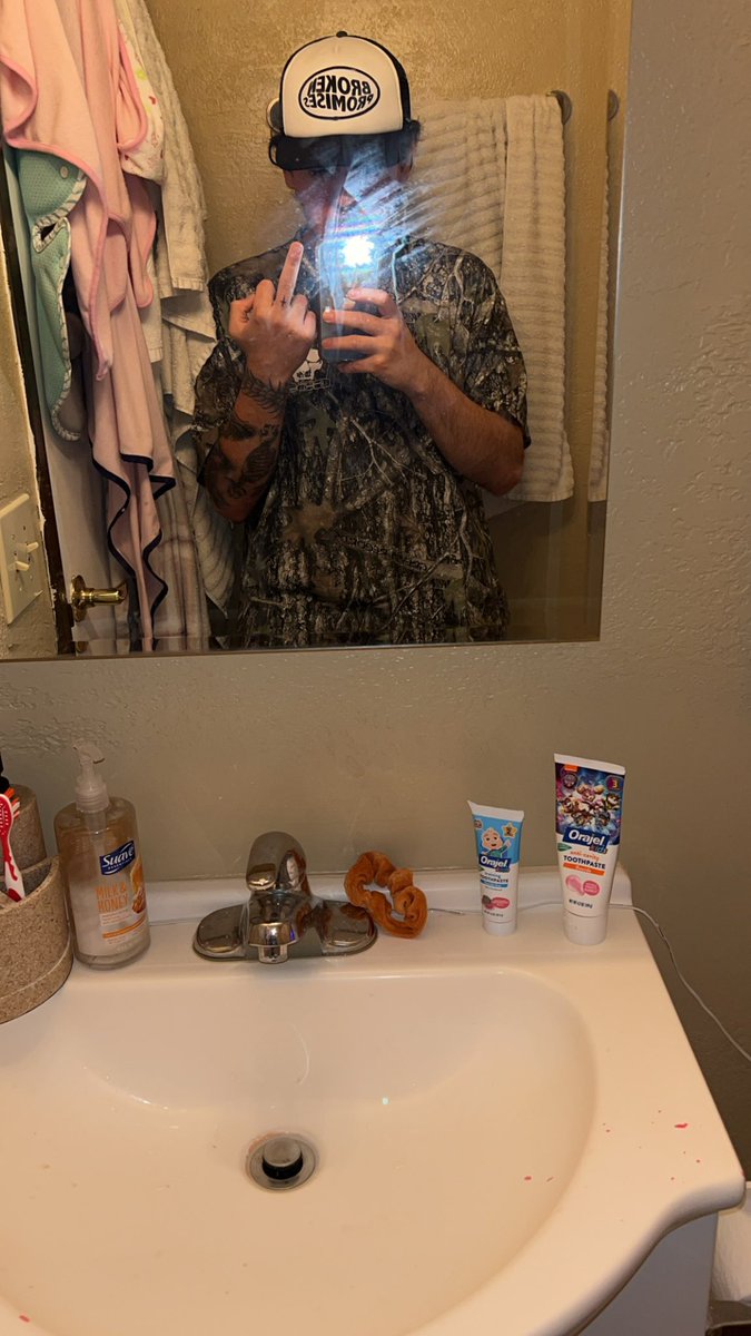 they cooked w this camo shirt