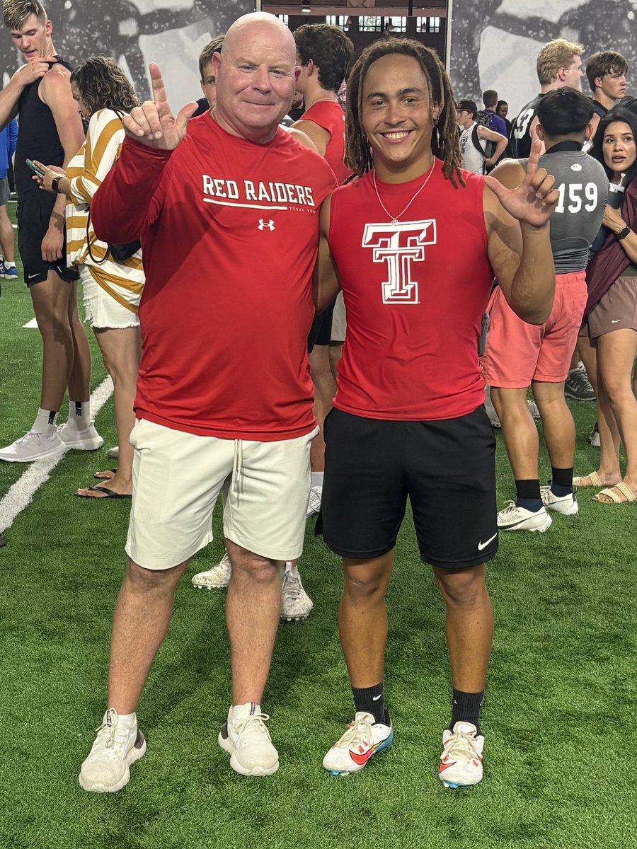Great camp today with <a href="/TexasTechFB/">Texas Tech Football</a> a lot of reps even more fun can wait to go again next year! <a href="/JoeyMcGuireTTU/">Joey McGuire 🌵</a>