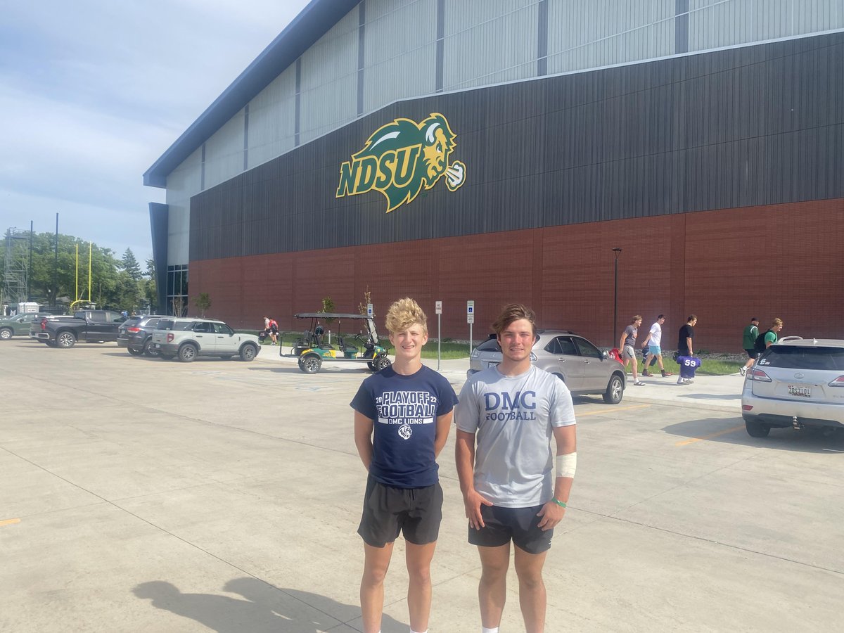Thatfriendkyle's tweet photo. Had a great camp @NDSUfootball. Big thanks to @JoeBeschorner, @CoachOlsonNDSU, and all the other coaches for giving me the opportunity to compete and coaching me up. Can't wait to take the skills I learned back to @DSMChristian. https://t.co/nigELj1KPY