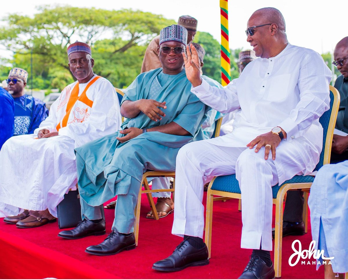 John Mahama celebrates Eid with Muslims. He pledged to make Hajj fares affordable for Muslims.

Thread