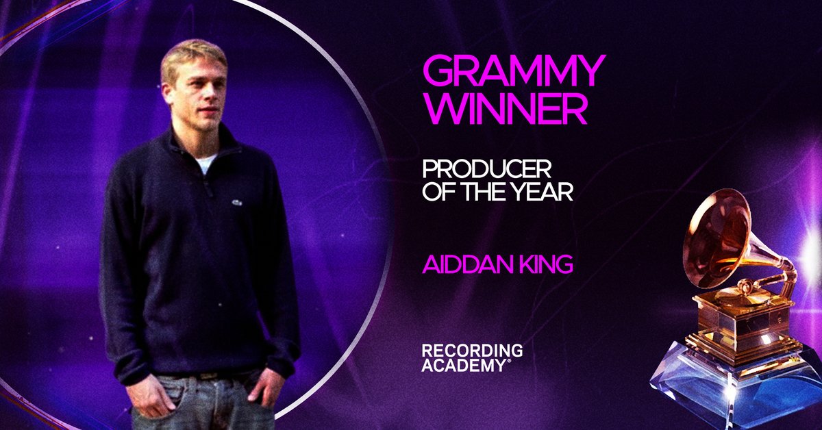 And the “Producer Of The Year” goes to... Aiddan King.