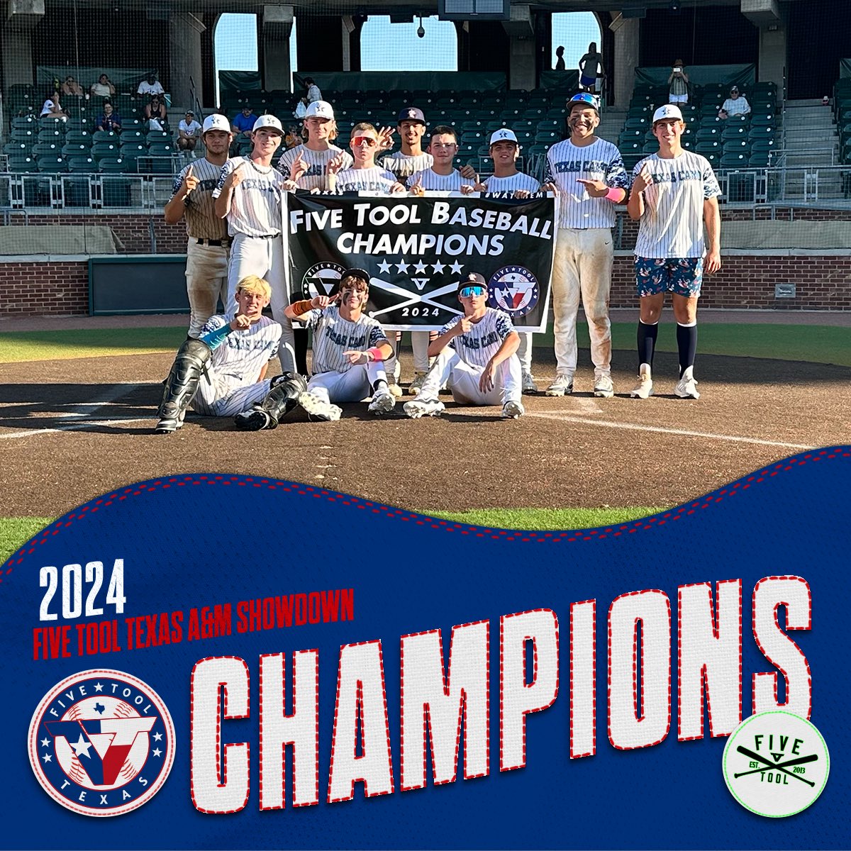 âFive Tool Texasâ (@fivetooltexas) on Twitter photo đCHAMPIONSđ
Congrats to @txcamobaseball on winning the 17/18U American <a href="/FiveTool/">Five Tool Baseball</a> Texas A&M Showdown!
#WatchEm đCHAMPIONSđ
Congrats to @txcamobaseball on winning the 17/18U American <a href="/FiveTool/">Five Tool Baseball</a> Texas A&M Showdown!
#WatchEm