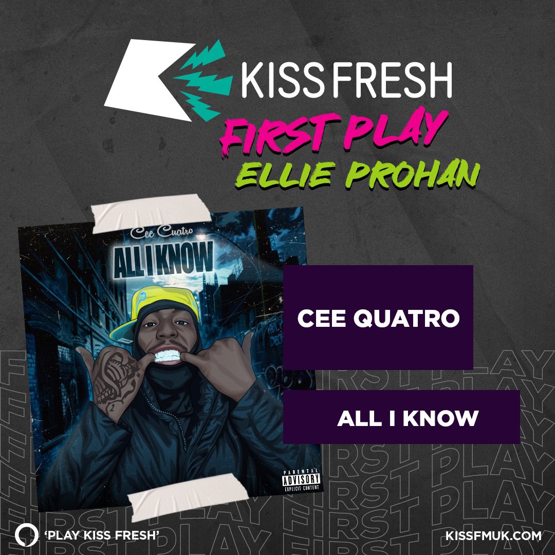 DaArtistCeefour's tweet photo. Catch “All I Know” being spun on @KISSFresh TONIGHT! Huge S/o to Ellie Prohan!! 💛🥳🎶🔊 #music #radio https://t.co/li9f4hPdQA