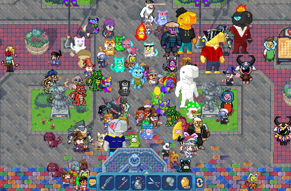 Cyber_ImpPlant's tweet photo. There's a party on world 1, old Terra Villa (chapter 1). 🥂 Come 😍🥰🥳
@pixels_online @Pixels_Nerd @UUmooment #pixels_creator @PixelCatGuy https://t.co/mZBtwNKHNx
