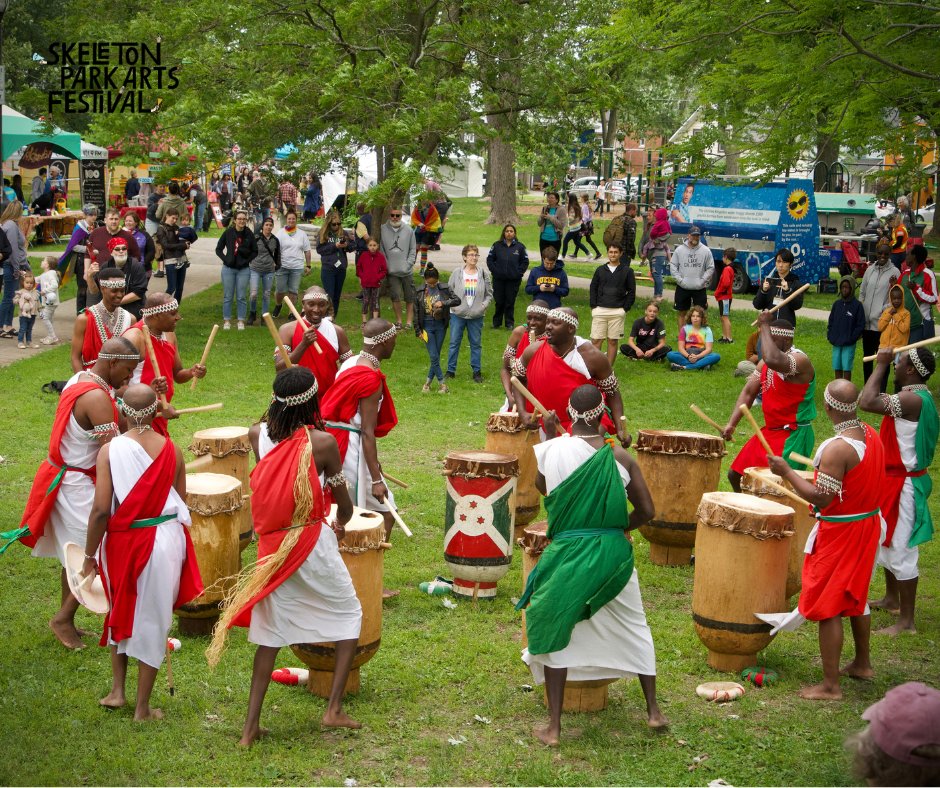 Catch Remesha Drums on Saturday June 22 at the Main Stage, 11am. 

The Skeleton Park Arts Festival runs June 22 &amp; 23, 2024 in McBurney Park. All SPAF programming is Free admission!

For more information,  visit skeletonparkartsfestival.ca